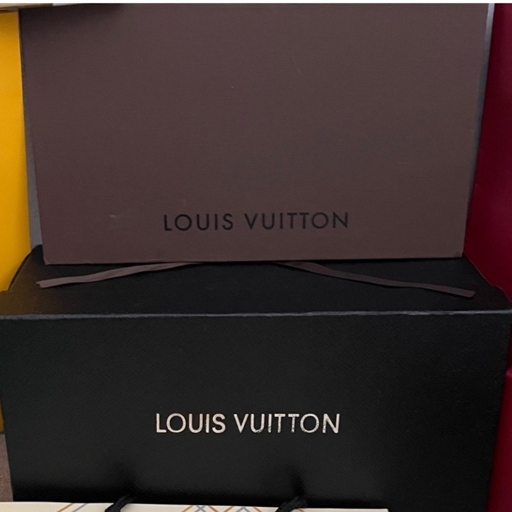 ✨🖤2 Louis Vuitton Chocolate Brown & Black Gift Boxes🖤✨Like New